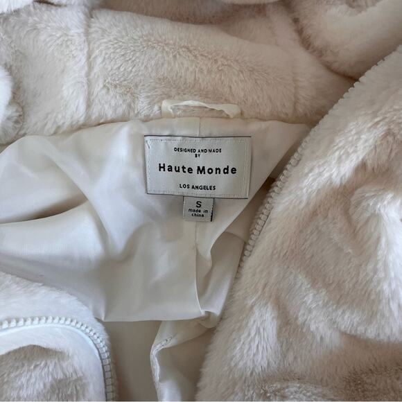 Haute Monde Los Angeles Girl's Coat Size S White - Picture 5 of 6